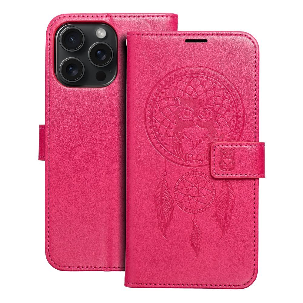 MEZZO Book θήκη για IPHONE 15 Pro Max dreamcatcher magenta