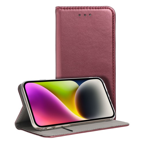 SMART MAGNETO Book case for XIAOMI XIAOMI Redmi 13C 4G / 13C 5G / POCO C65 burgundy