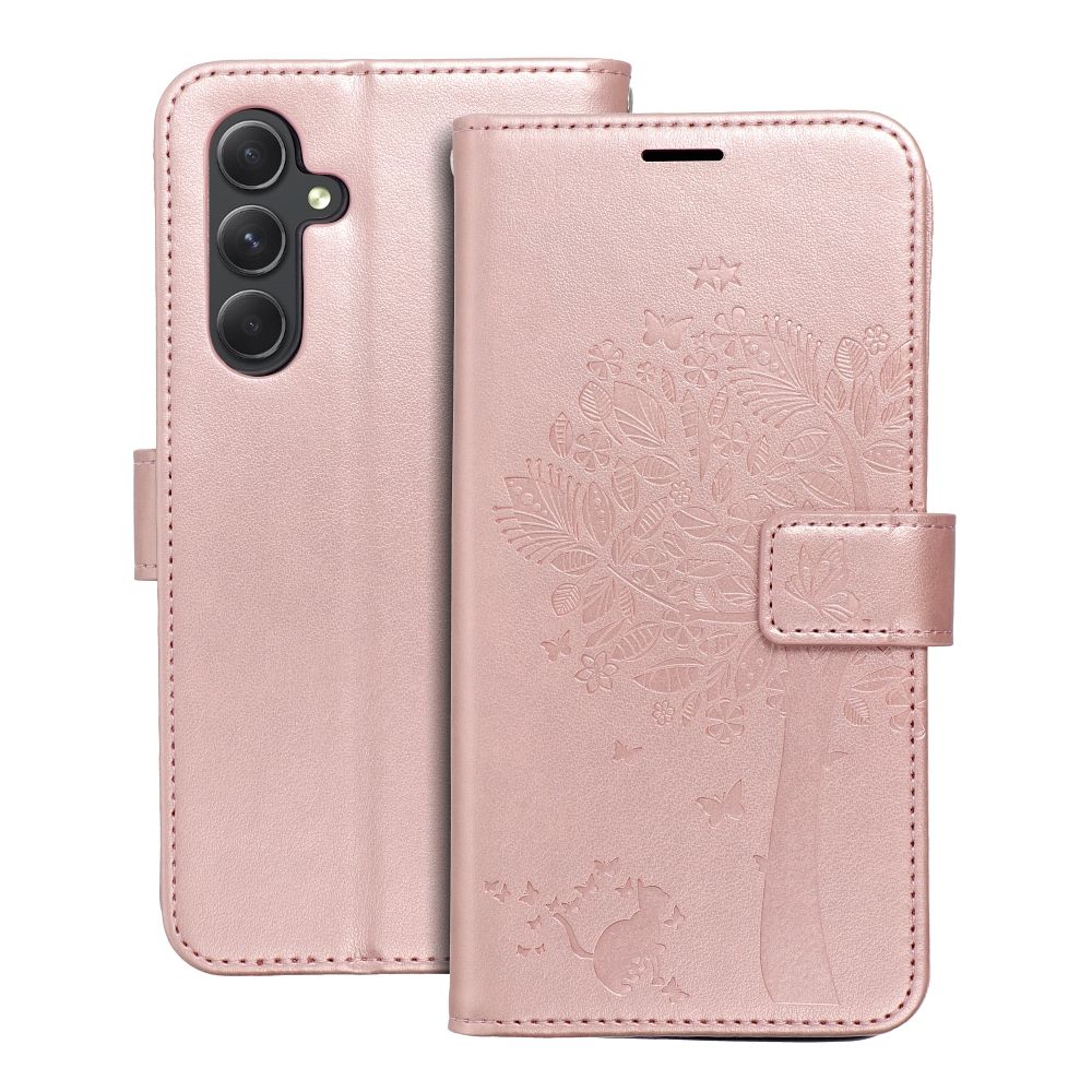 MEZZO Book θήκη για Samsung A54 5G tree rose gold