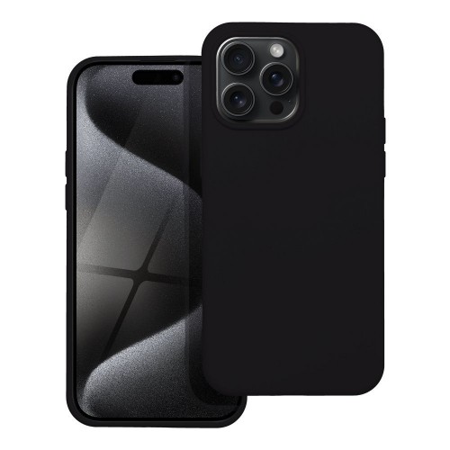 SILICONE θήκη για iPhone 15 Pro Max Μαύρο