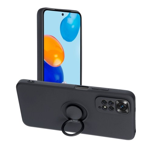 SILICONE RING case forXIAOMI Redmi Note 11 / 11Sblack