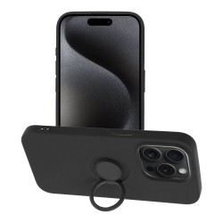 SILICONE RING case forIPHONE 15 Pro black