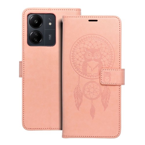 MEZZO Book θήκη για XIAOMI Redmi 13C / POCO C65 dreamcatcher Πορτοκαλί fuzz