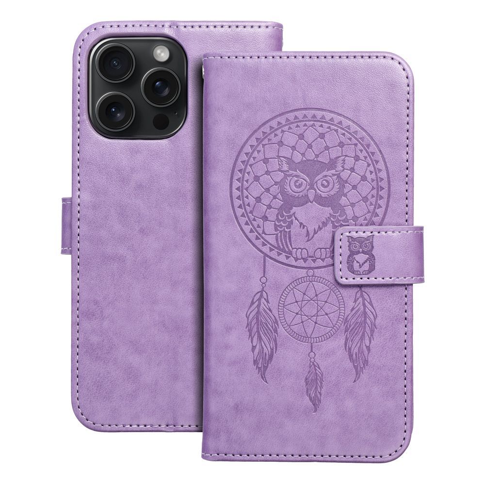 MEZZO Book θήκη για IPHONE 15 Pro Max dreamcatcher Μωβ