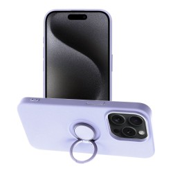 SILICONE RING case forIPHONE 15 Pro violet