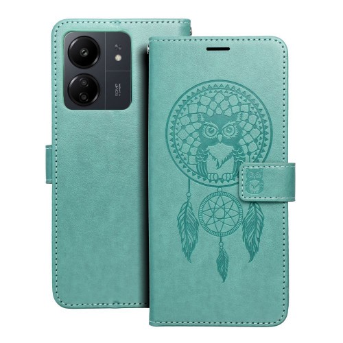 MEZZO Book θήκη για XIAOMI Redmi 13C / POCO C65 dreamcatcher Πράσινο