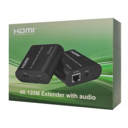 POWERTECH HDMI video extender CAB-H075 μέσω καλωδίου RJ45, 4K, 120m