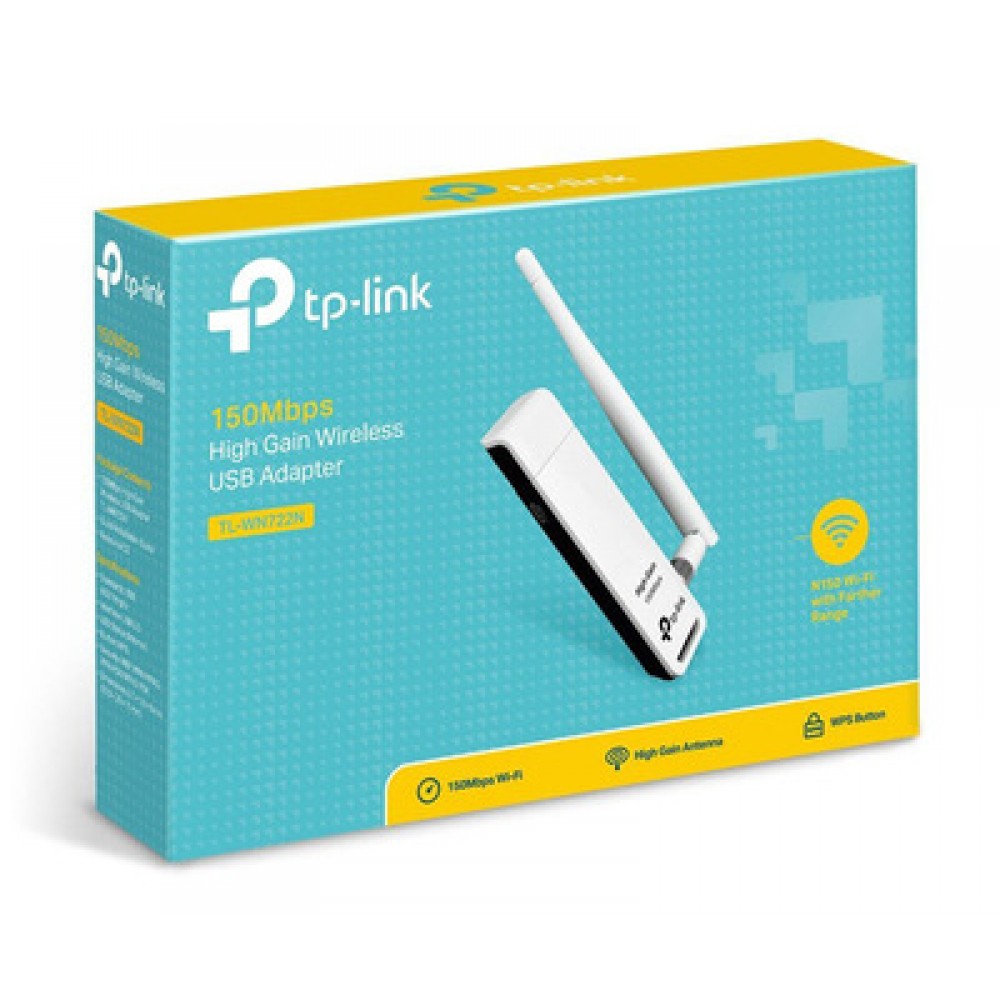 Adapter Wi-Fi USB TP-LINK 150 Mbps TL-WN722N με antenna