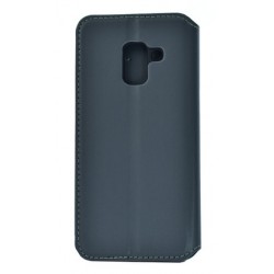 POWERTECH Θήκη Slim Leather για Samsung A5 2018, γκρι