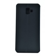 POWERTECH Θήκη Slim Leather για Samsung J6 Plus 2018, μαύρη