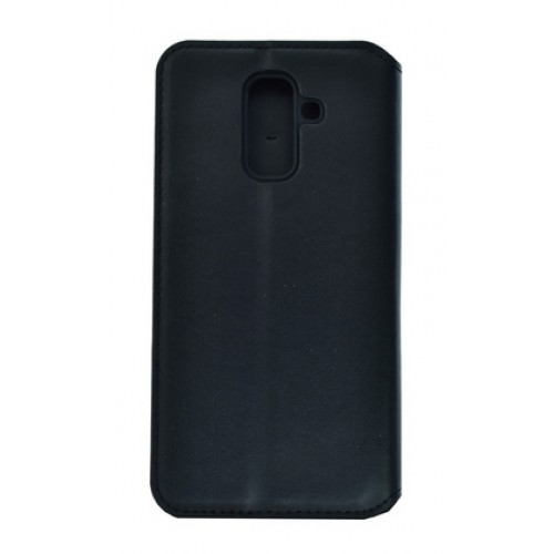 POWERTECH Θήκη Slim Leather για Samsung A6 Plus 2018, μαύρη