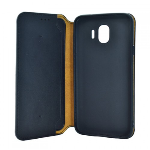 POWERTECH Θήκη Slim Leather για Samsung J4 2018, μαύρη