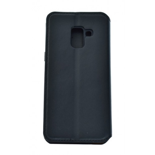 POWERTECH Θήκη Slim Leather για Samsung A5 2018, μαύρη